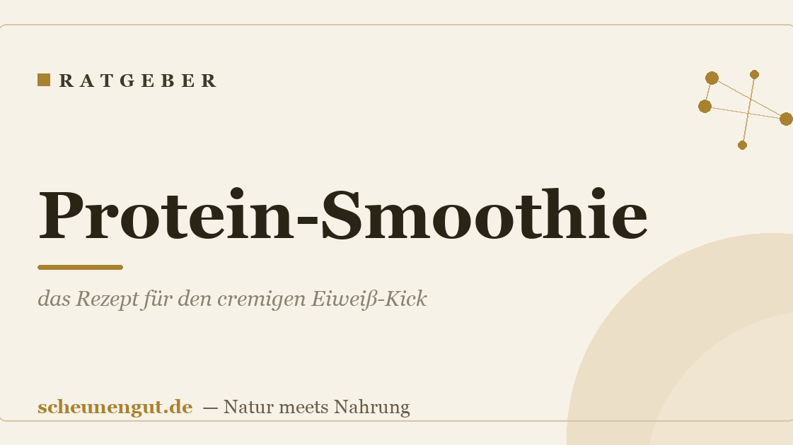 Protein-Smoothie: das Rezept für den cremigen Eiweiß-Kick