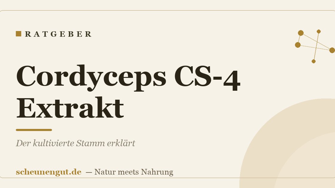 Cordyceps CS-4 Extrakt: Der kultivierte Stamm erklärt