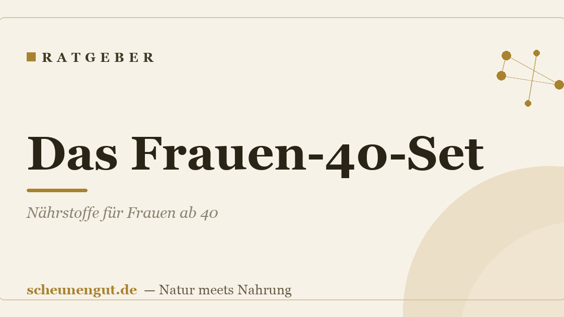 Das Frauen-40-Set: Nährstoffe für Frauen ab 40