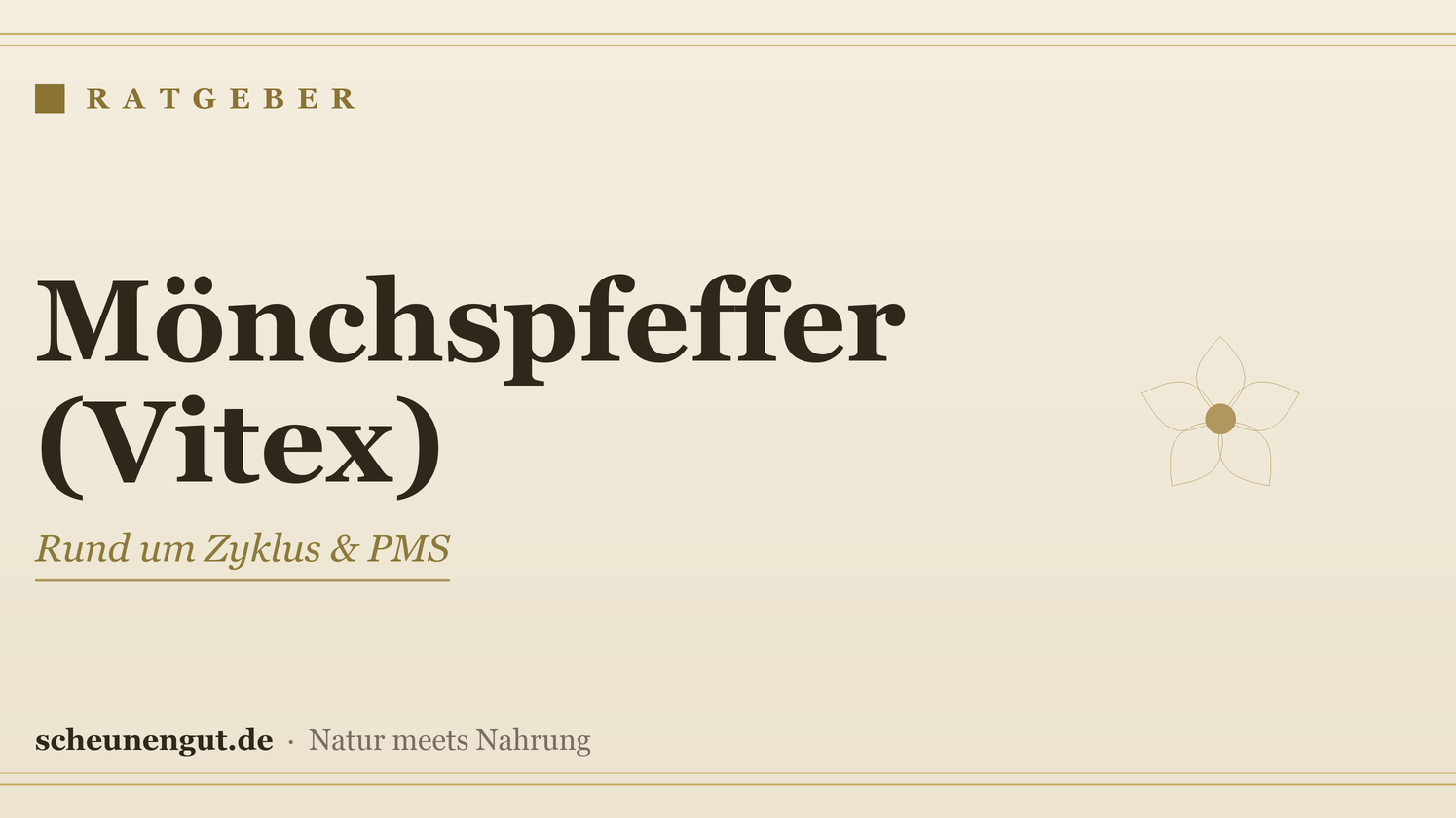 Mönchspfeffer (Vitex): rund um Zyklus & PMS – Ratgeber von Scheunengut