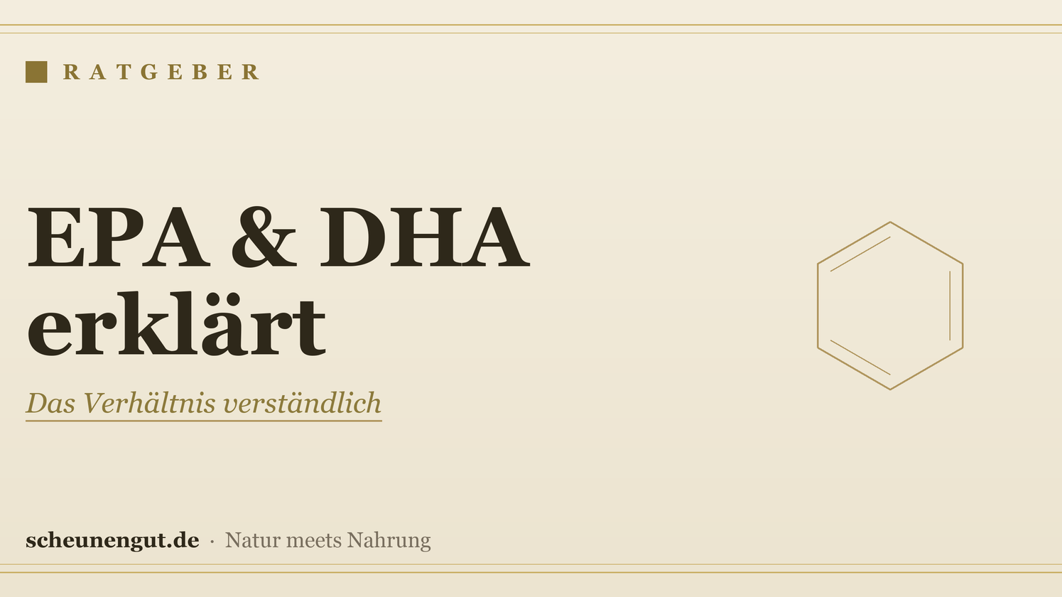 EPA und DHA: das Verhältnis erklärt – Ratgeber von Scheunengut