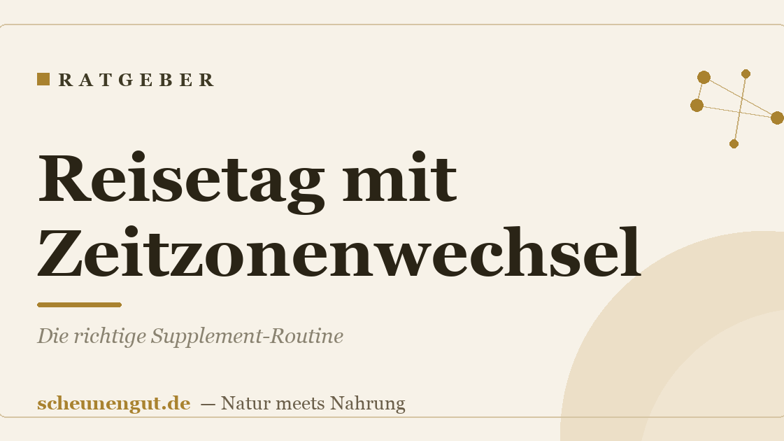 Reisetag mit Zeitzonenwechsel: Die richtige Supplement-Routine