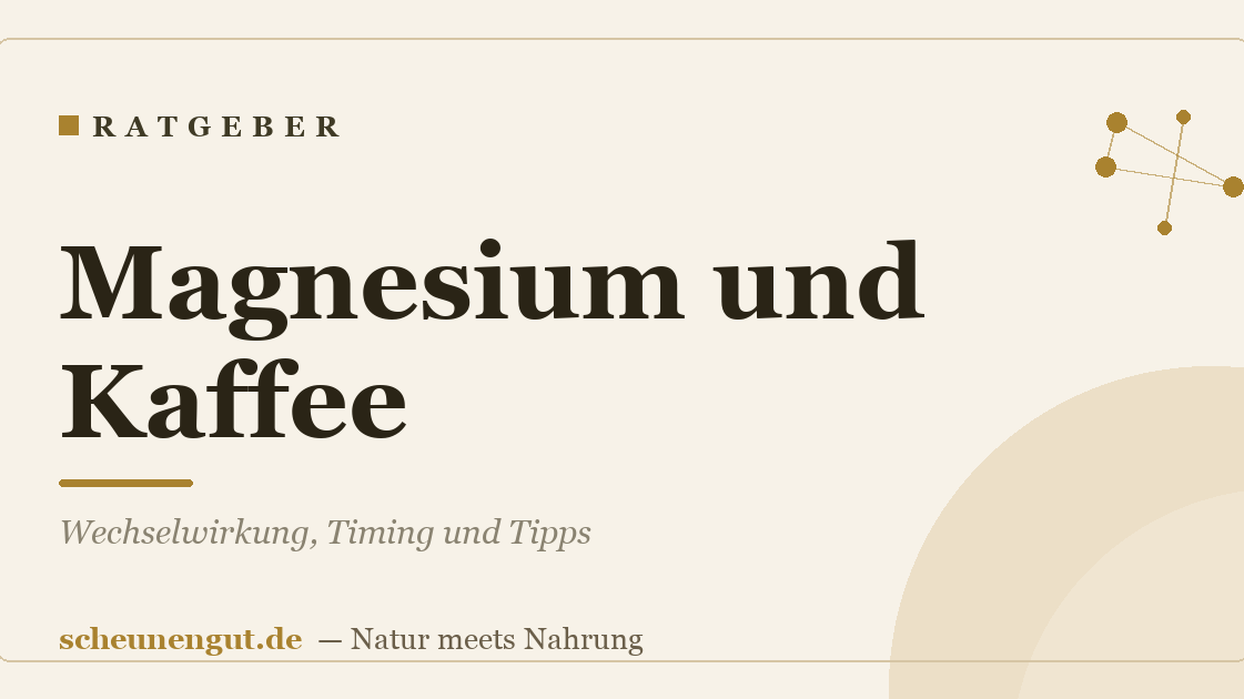Magnesium und Kaffee: Wechselwirkung, Timing und Tipps