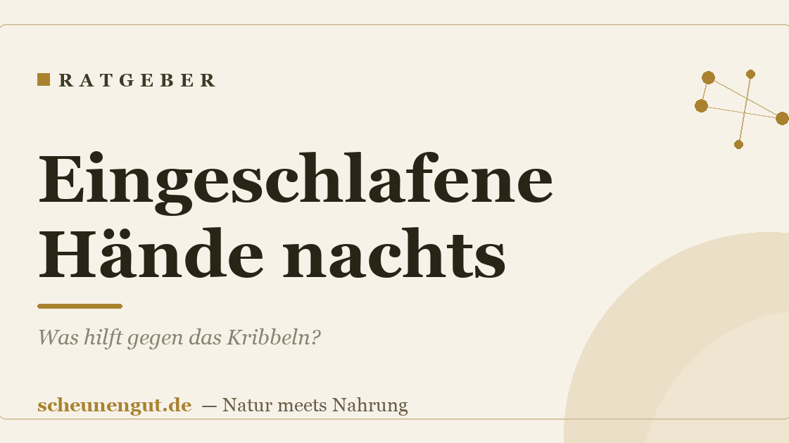 Eingeschlafene Hände nachts: Was hilft gegen das Kribbeln?