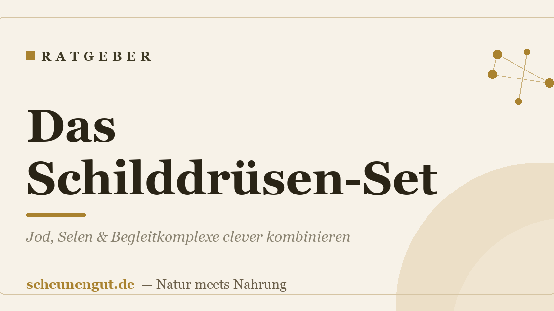 Das Schilddrüsen-Set: Jod, Selen & Begleitkomplexe clever kombinieren
