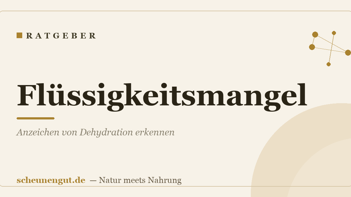 Flüssigkeitsmangel: Anzeichen von Dehydration erkennen