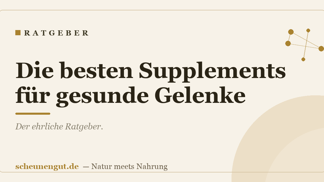 Die besten Supplements für gesunde Gelenke