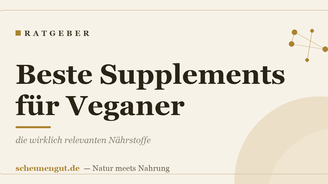 Beste Supplements für Veganer: die wirklich relevanten Nährstoffe