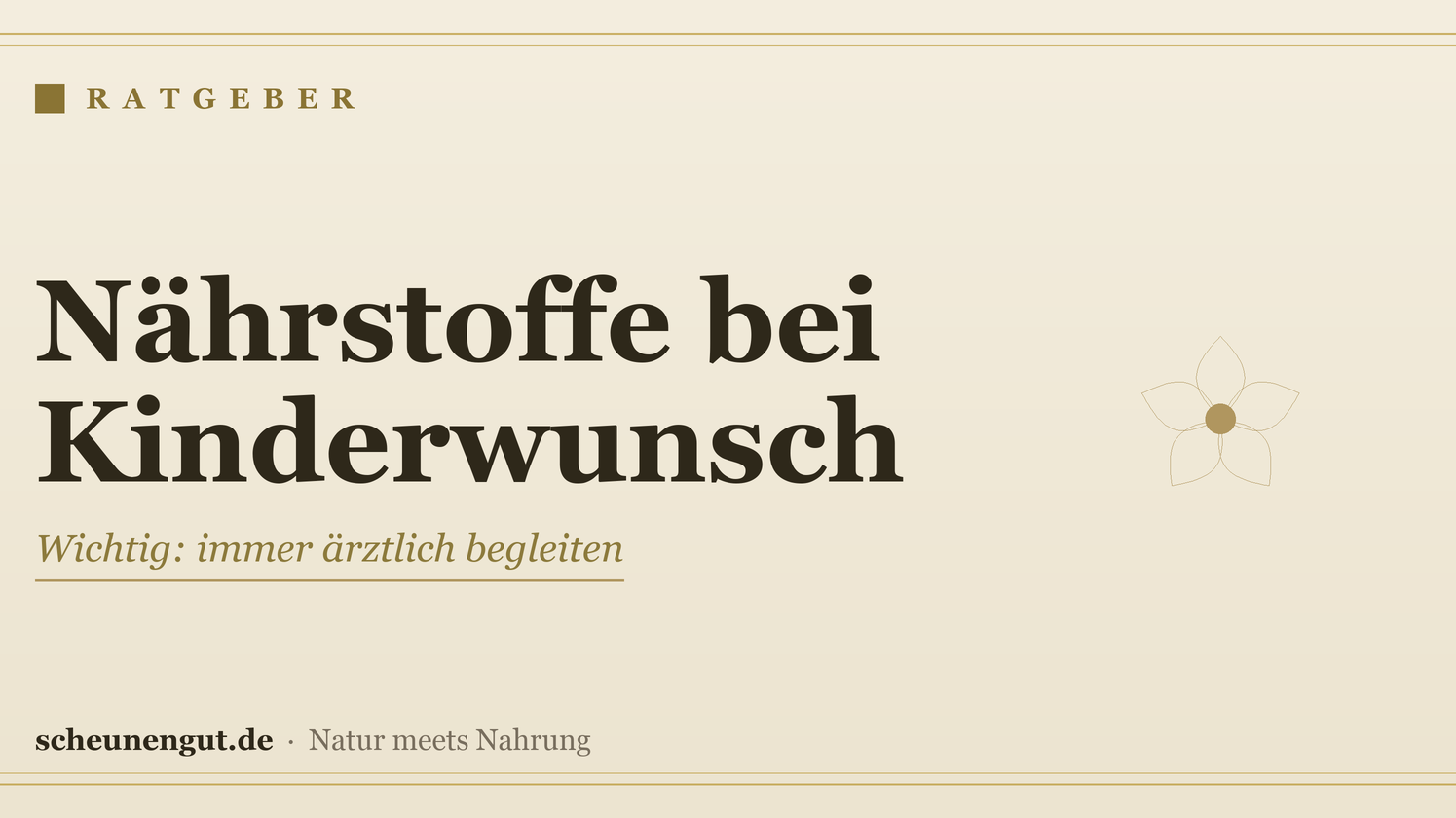 Nährstoffe bei Kinderwunsch und Schwangerschaft – Ratgeber von Scheunengut