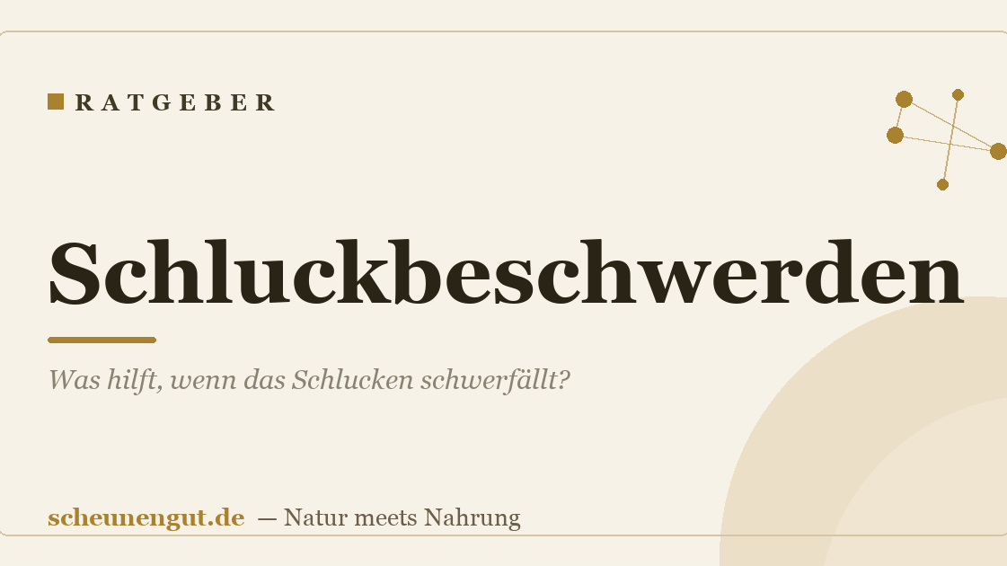 Schluckbeschwerden: Was hilft, wenn das Schlucken schwerfällt?