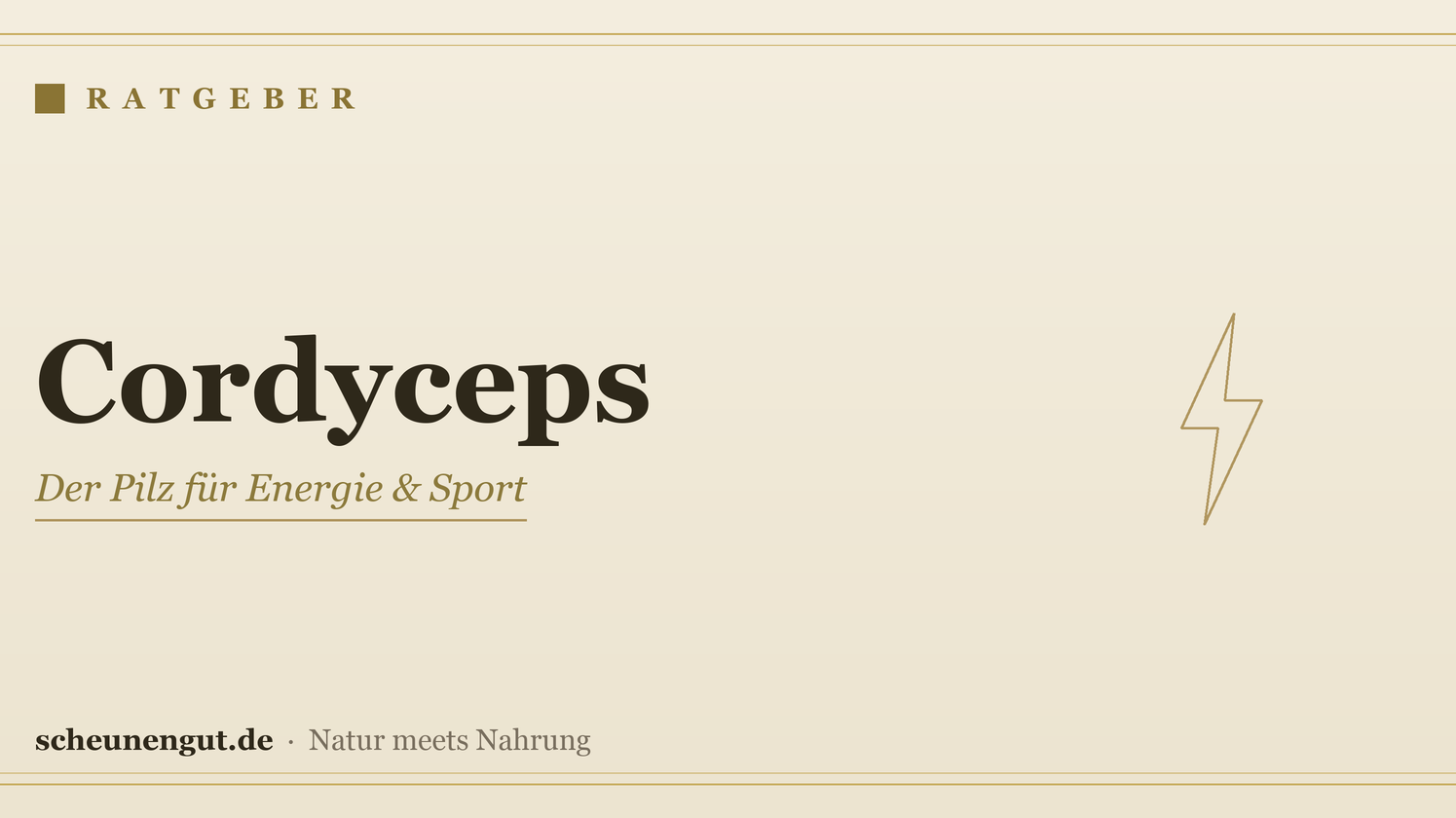 Cordyceps: Wirkung, Energie & Sport – Ratgeber von Scheunengut