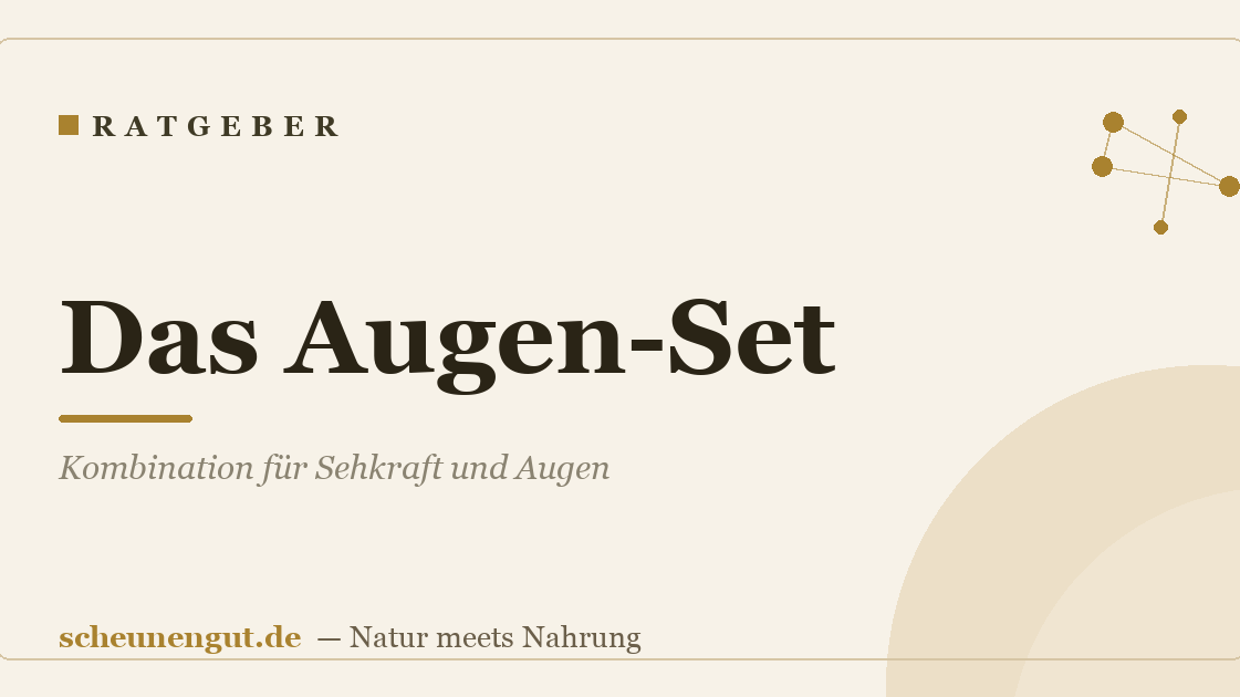 Das Augen-Set: Kombination für Sehkraft und Augen