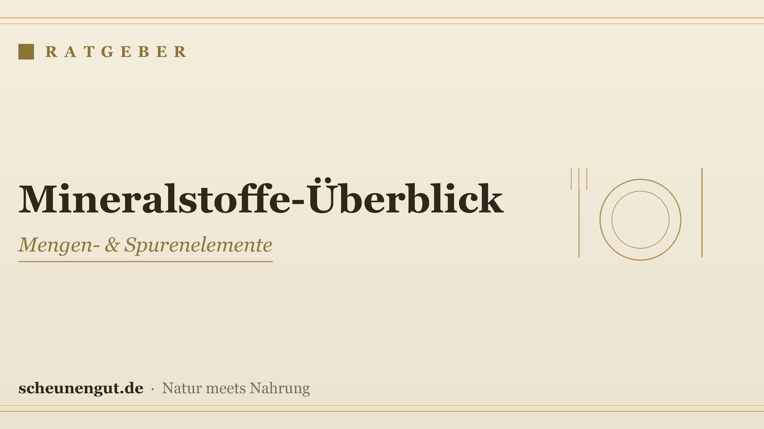 Mineralstoffe & Spurenelemente: der Überblick – Ratgeber von Scheunengut