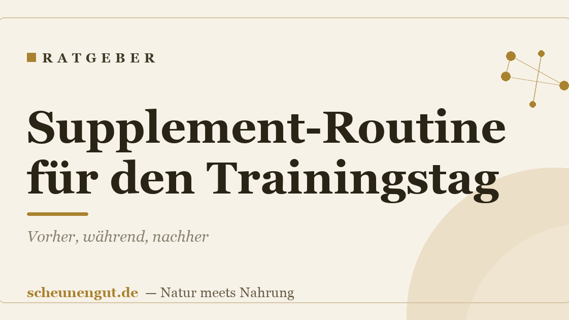 Supplement-Routine für den Trainingstag: Vorher, während, nachher