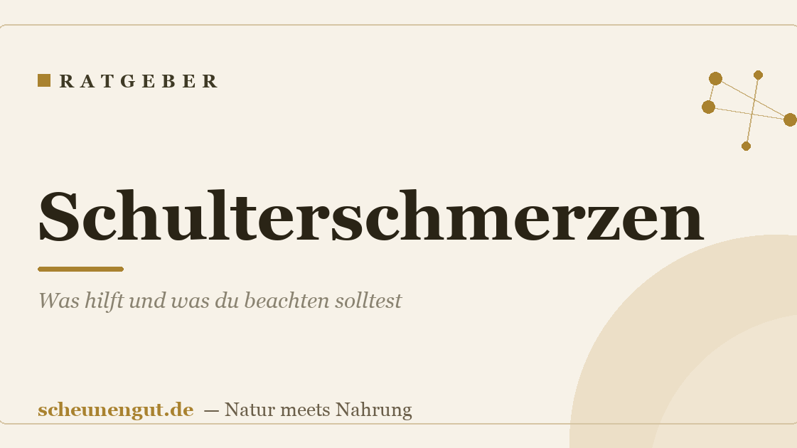 Schulterschmerzen: Was hilft und was du beachten solltest