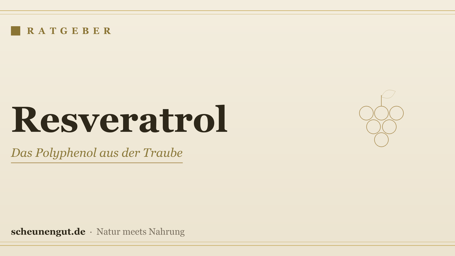 Resveratrol – Ratgeber von Scheunengut