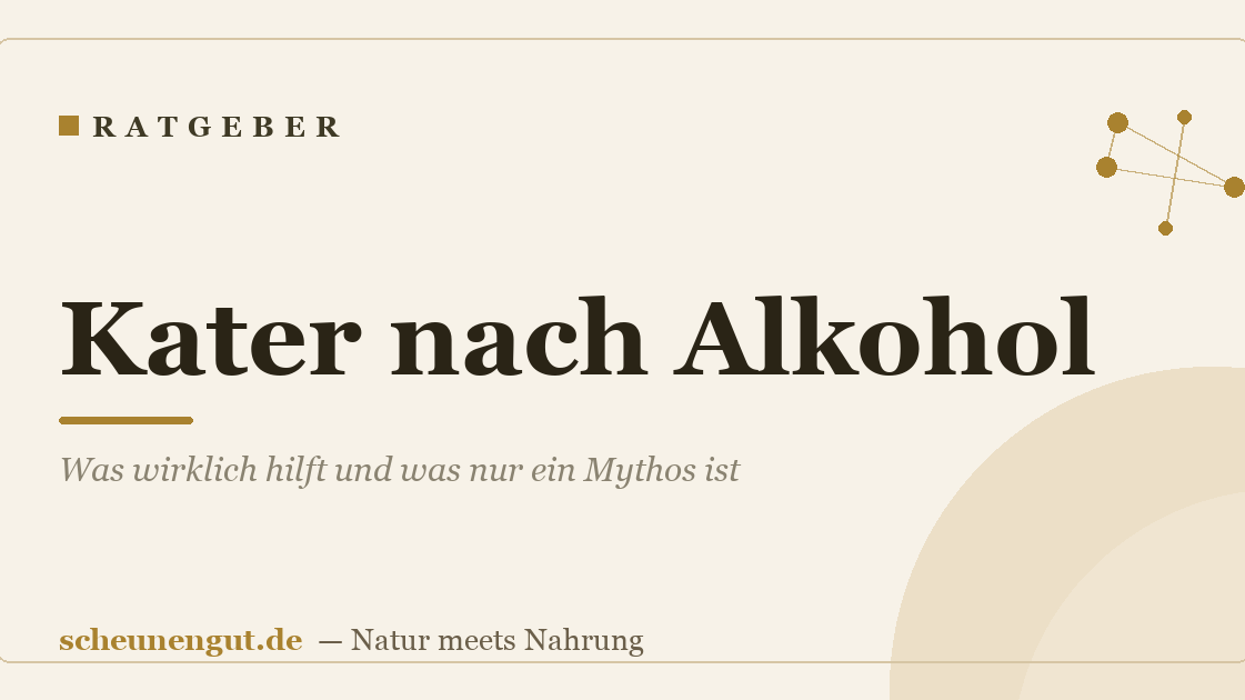 Kater nach Alkohol: Was wirklich hilft und was nur ein Mythos ist