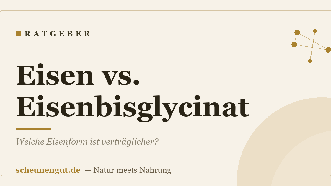 Eisen vs. Eisenbisglycinat: Welche Eisenform ist verträglicher?