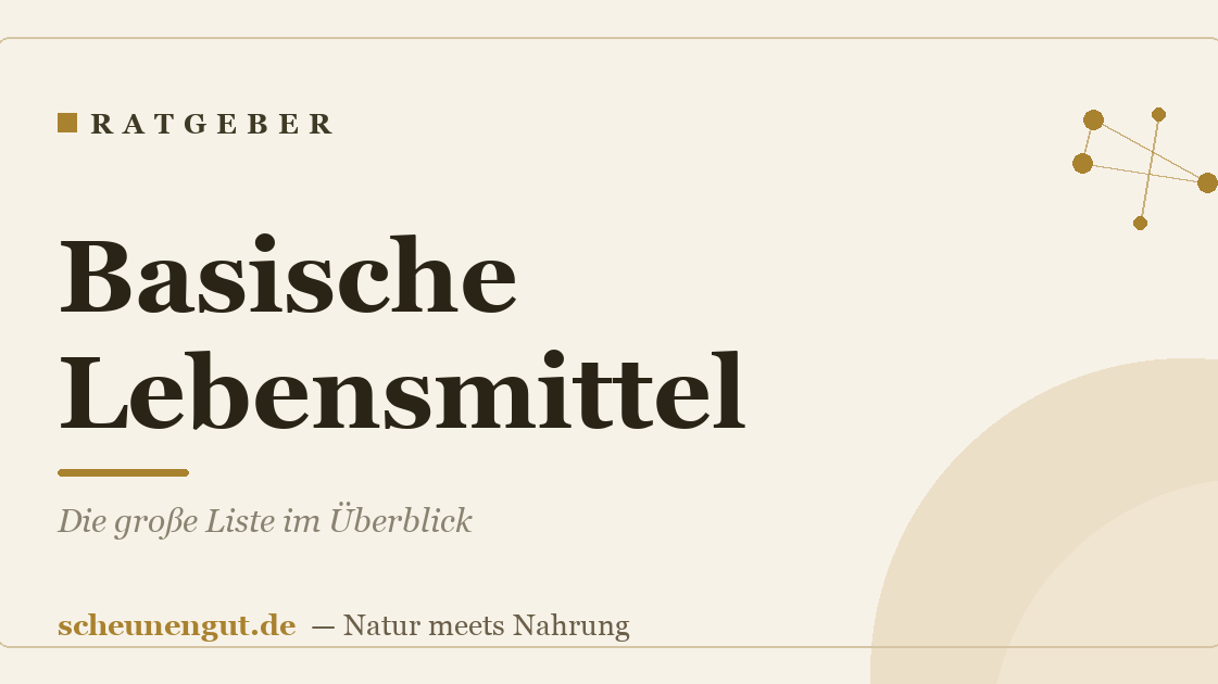 Basische Lebensmittel: Die große Liste im Überblick