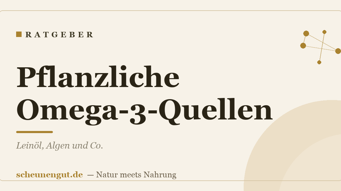 Pflanzliche Omega-3-Quellen: Leinöl, Algen und Co.