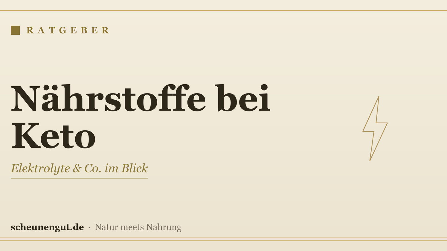 Nährstoffe bei ketogener Ernährung – Ratgeber von Scheunengut