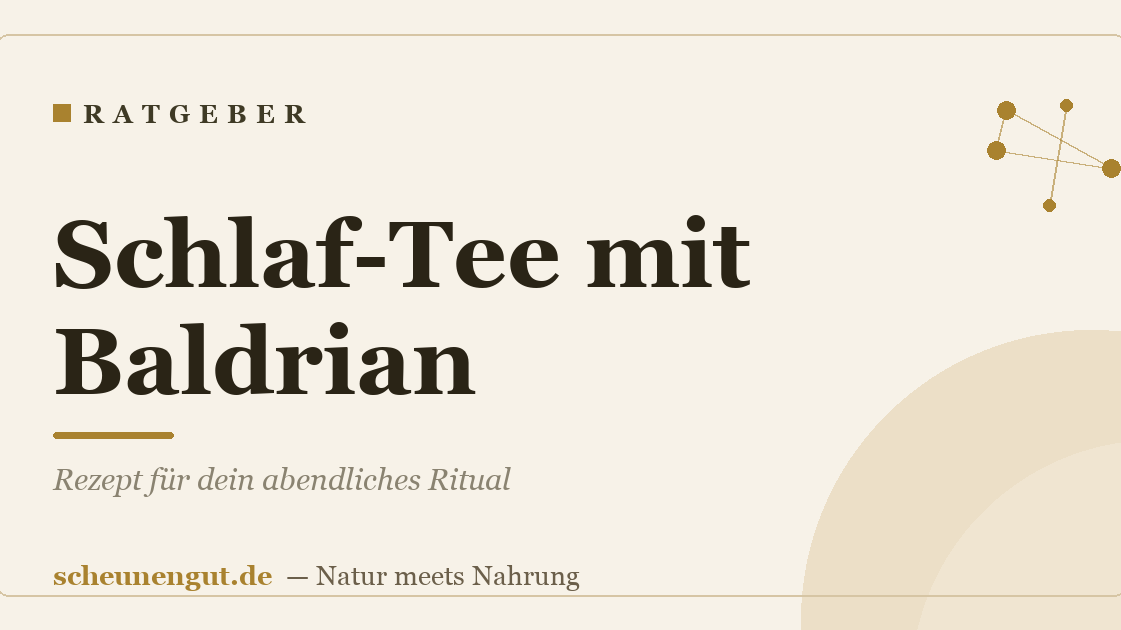 Schlaf-Tee mit Baldrian: Rezept für dein abendliches Ritual