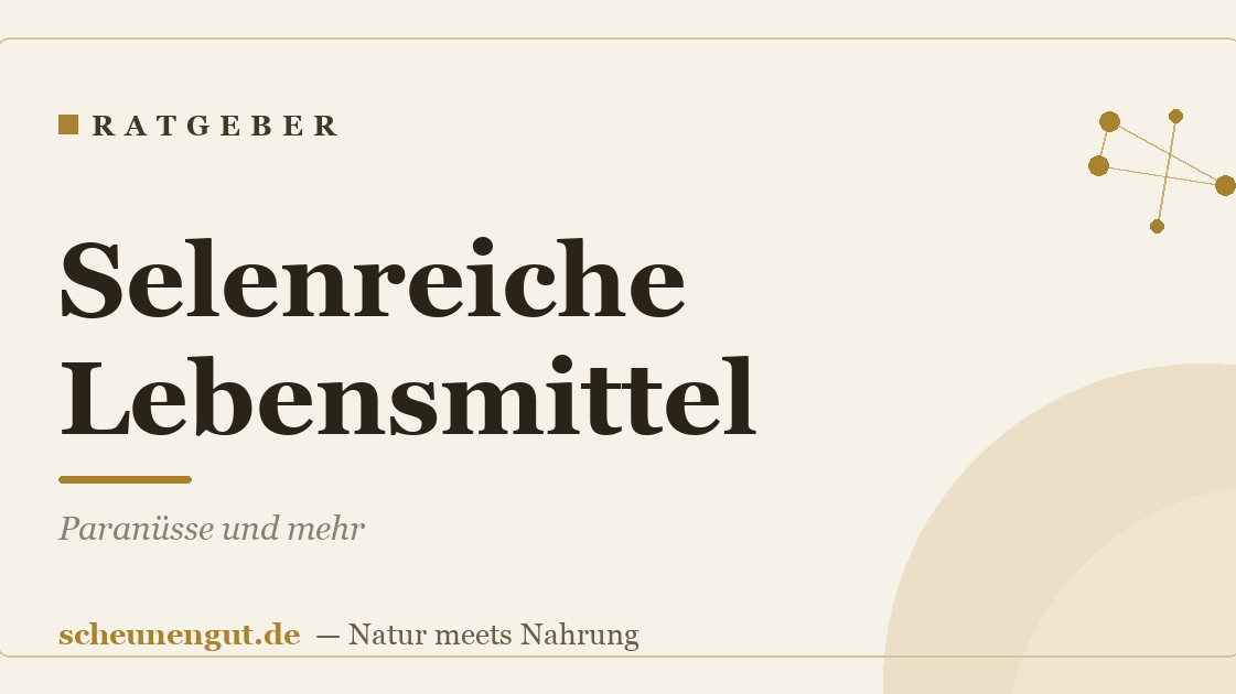 Selenreiche Lebensmittel: Paranüsse und mehr