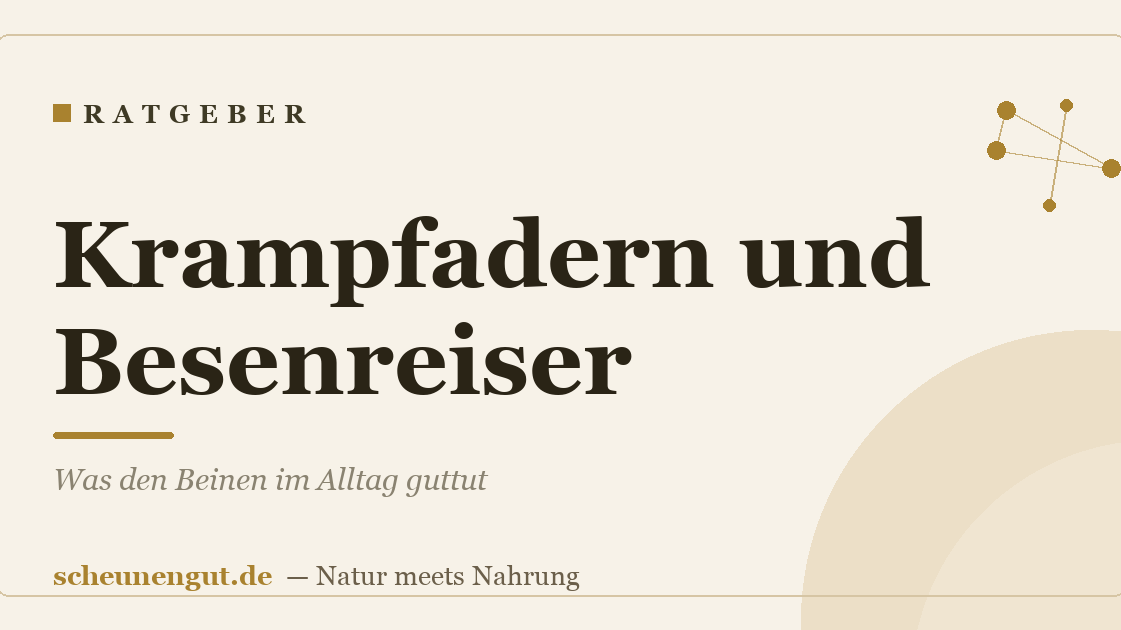 Krampfadern und Besenreiser: Was den Beinen im Alltag guttut
