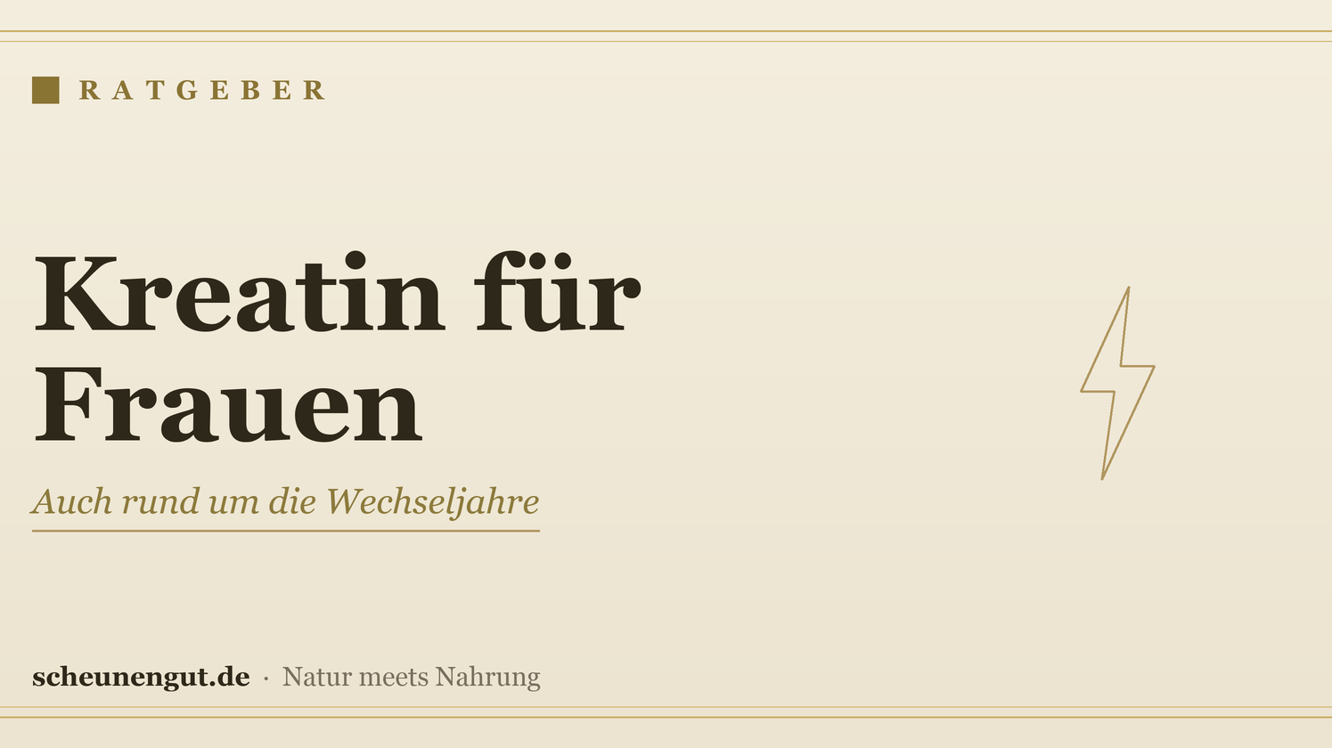 Kreatin für Frauen – auch in den Wechseljahren – Ratgeber von Scheunengut