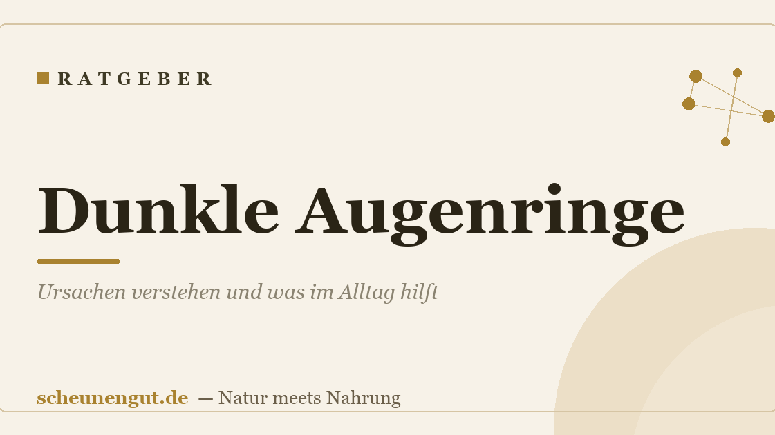 Dunkle Augenringe: Ursachen verstehen und was im Alltag hilft