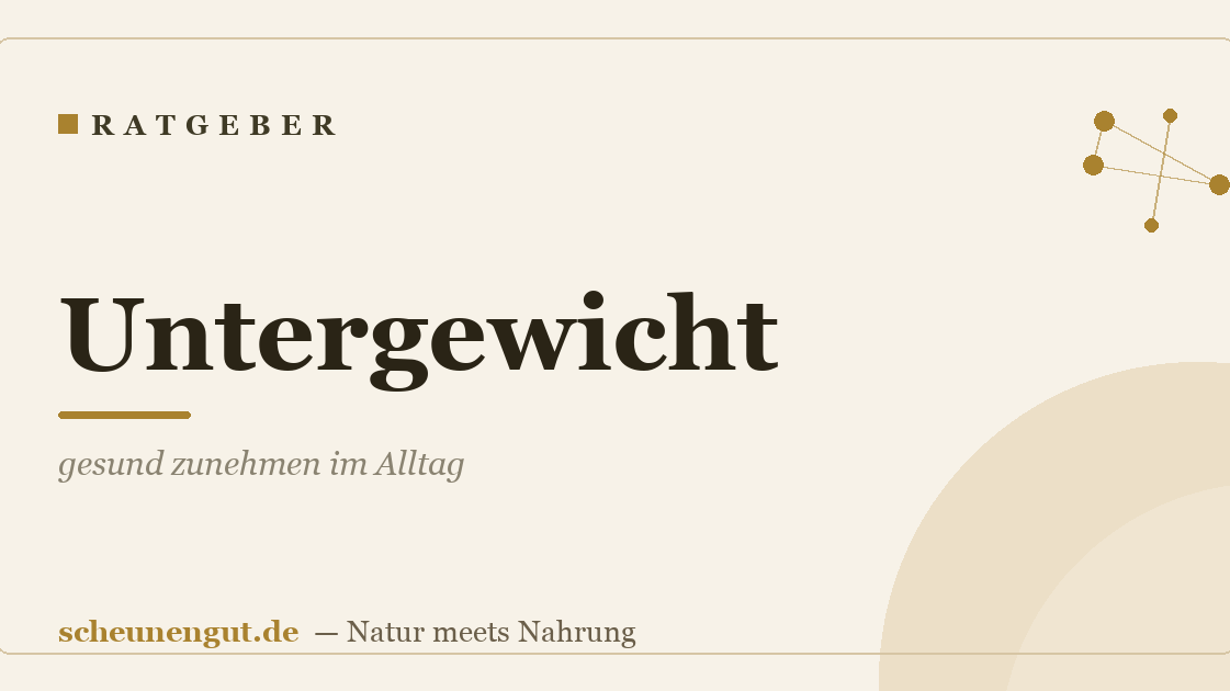 Untergewicht: gesund zunehmen im Alltag