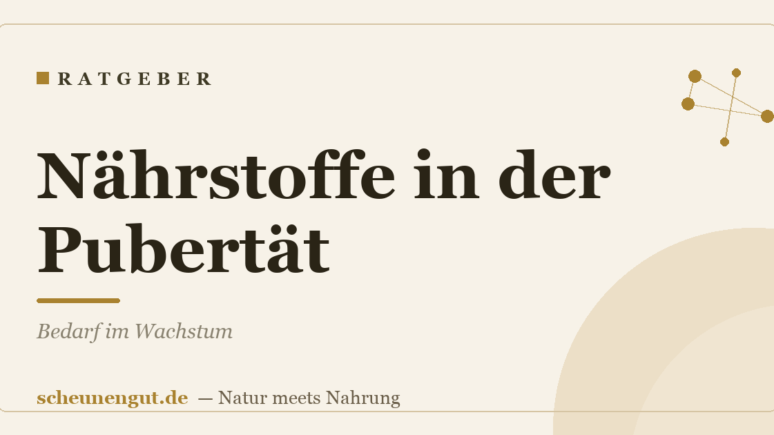 Nährstoffe in der Pubertät: Bedarf im Wachstum
