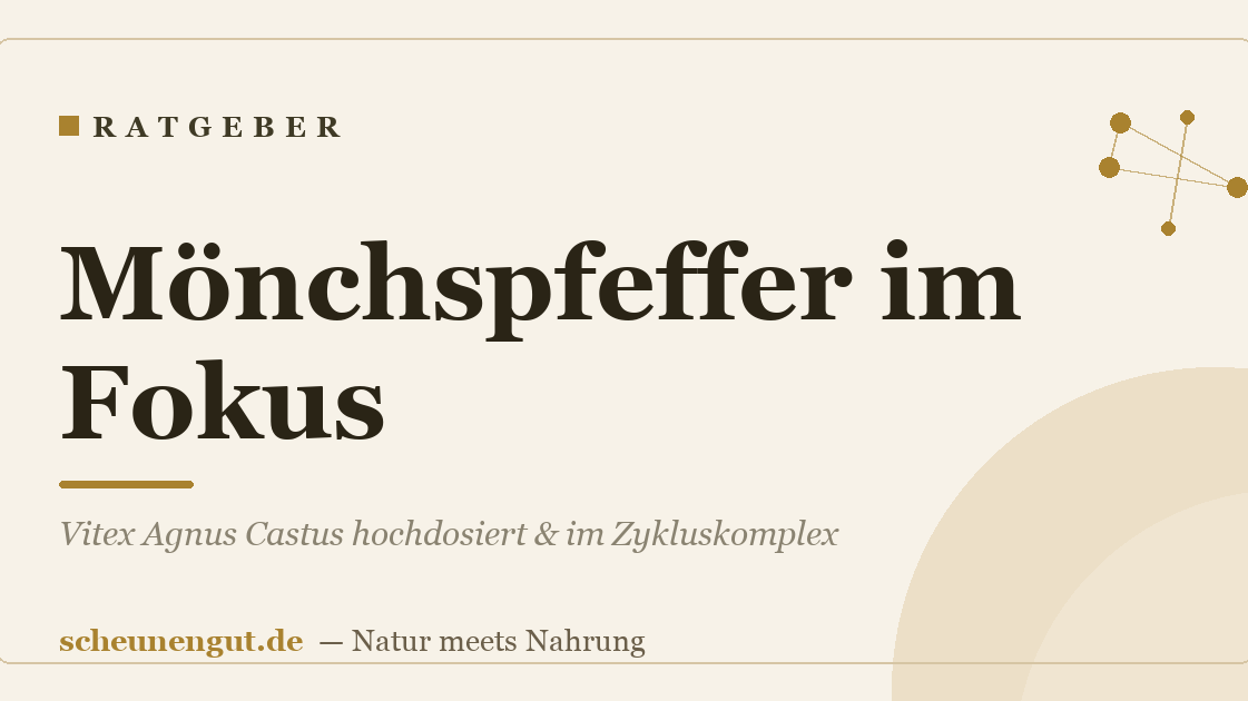 Mönchspfeffer im Fokus: Vitex Agnus Castus hochdosiert & im Zykluskomplex