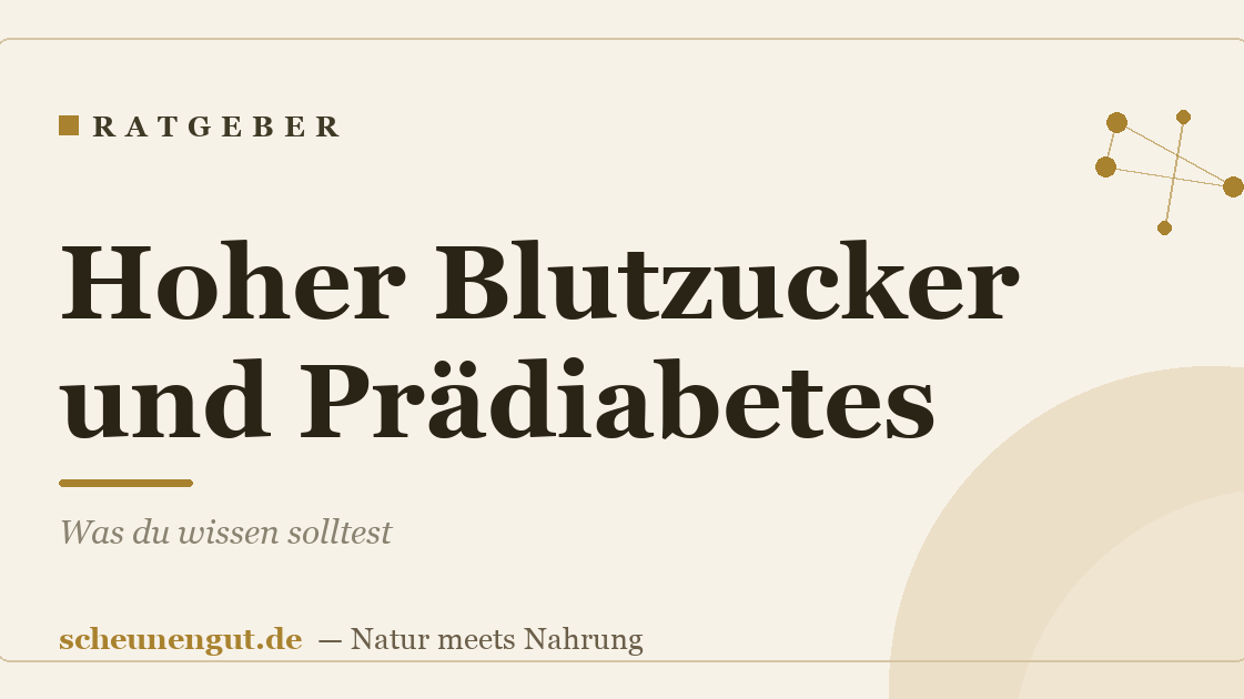 Hoher Blutzucker und Prädiabetes: Was du wissen solltest