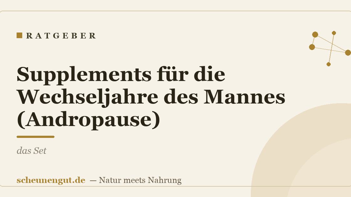 Supplements für die Wechseljahre des Mannes (Andropause): das Set