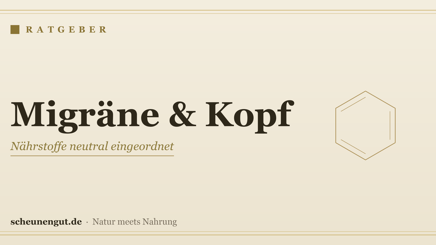 Nährstoffe bei Migräne & Kopfschmerzen – Ratgeber von Scheunengut