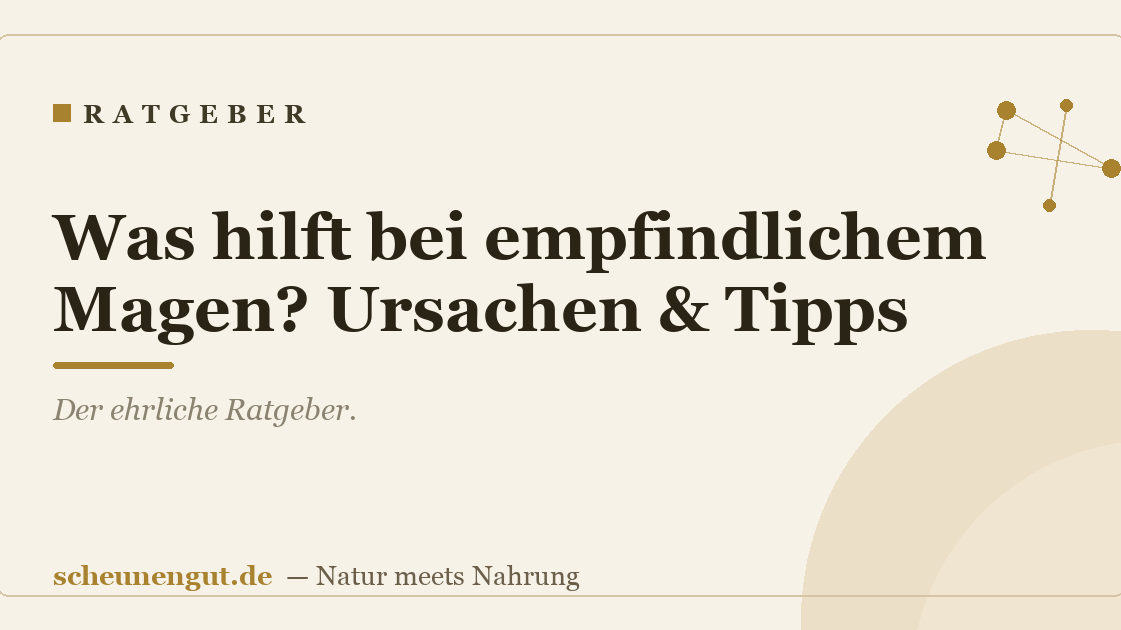 Was hilft bei empfindlichem Magen? Ursachen & Tipps