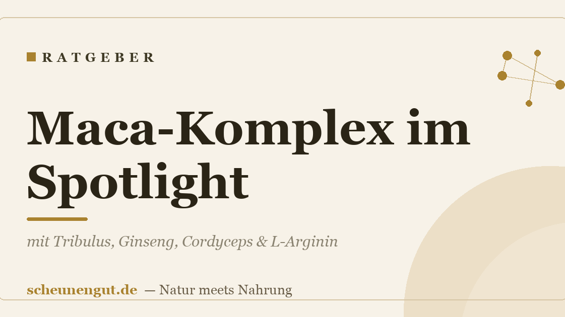 Maca-Komplex im Spotlight: mit Tribulus, Ginseng, Cordyceps & L-Arginin