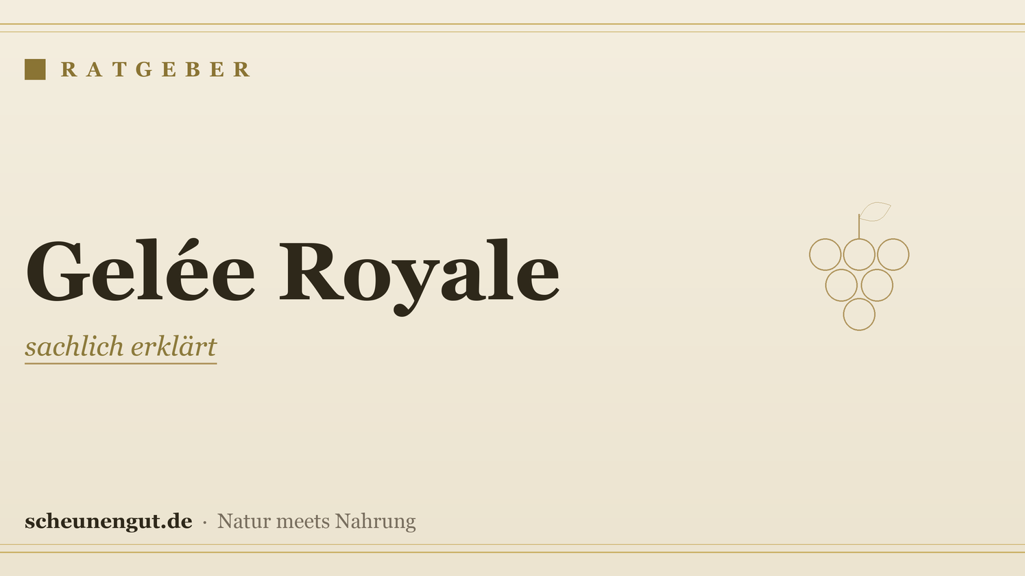 Gelée Royale: sachlich erklärt – Ratgeber von Scheunengut