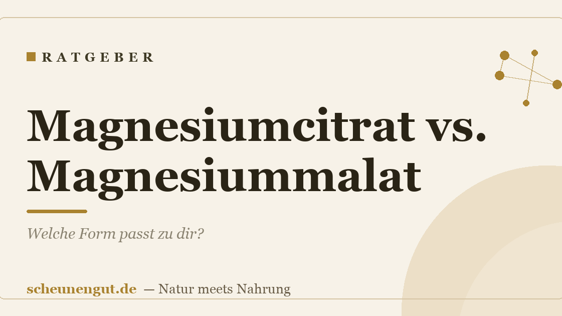 Magnesiumcitrat vs. Magnesiummalat: Welche Form passt zu dir?