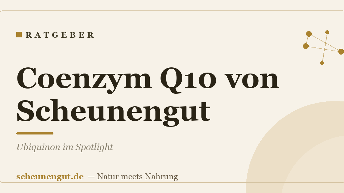Coenzym Q10 von Scheunengut: Ubiquinon im Spotlight