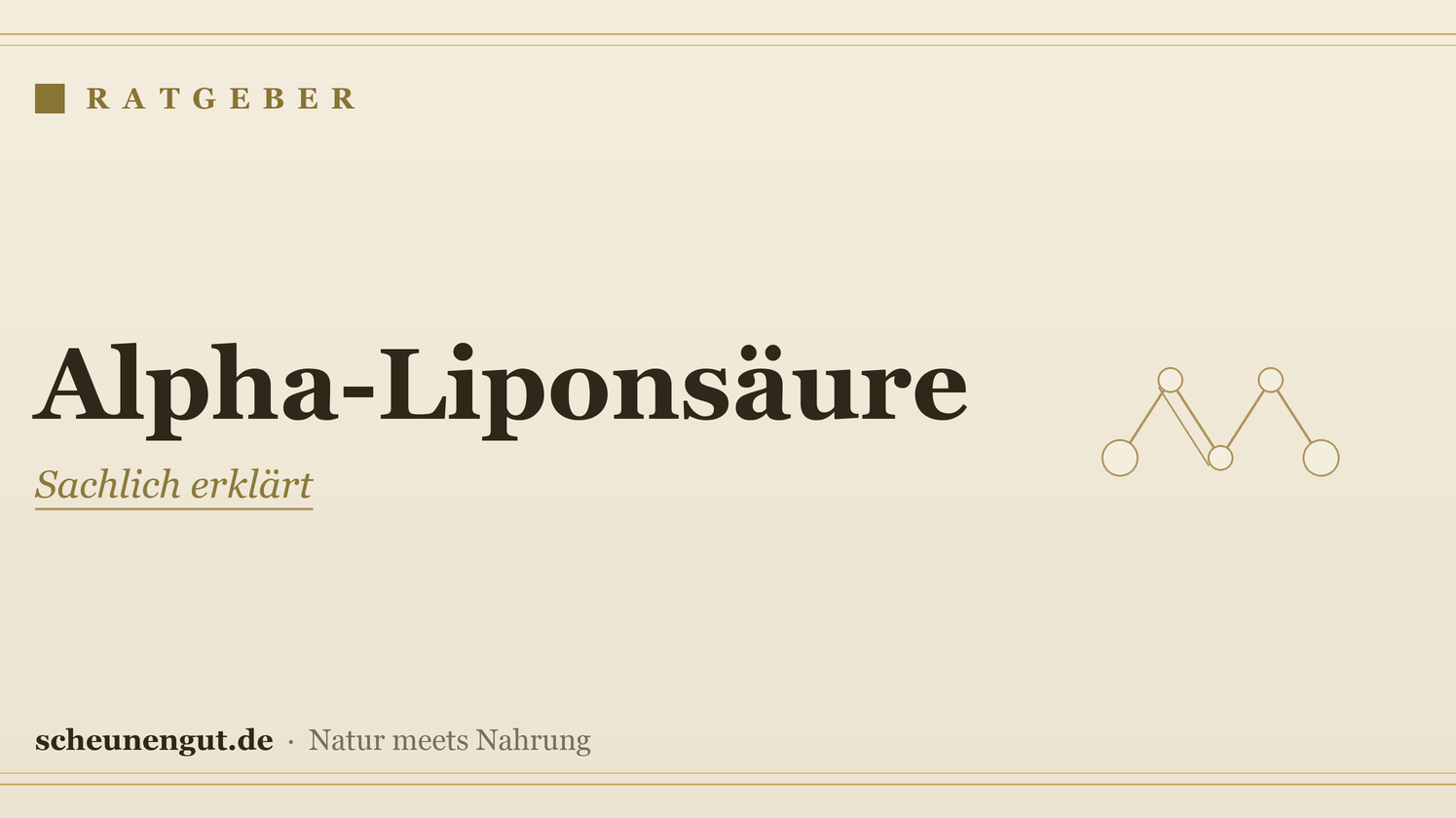 Alpha-Liponsäure: sachlich erklärt – Ratgeber von Scheunengut