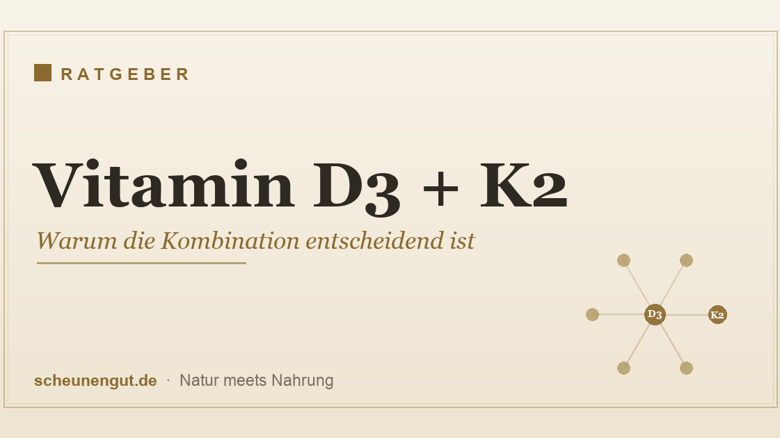 Vitamin D3 + K2 – warum die Kombination der beiden Vitamine entscheidend ist