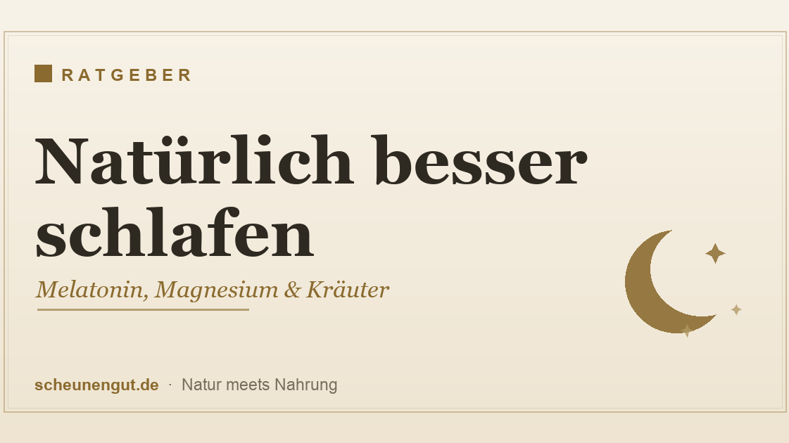 Natürlich besser schlafen – Melatonin, Magnesium und Kräuter
