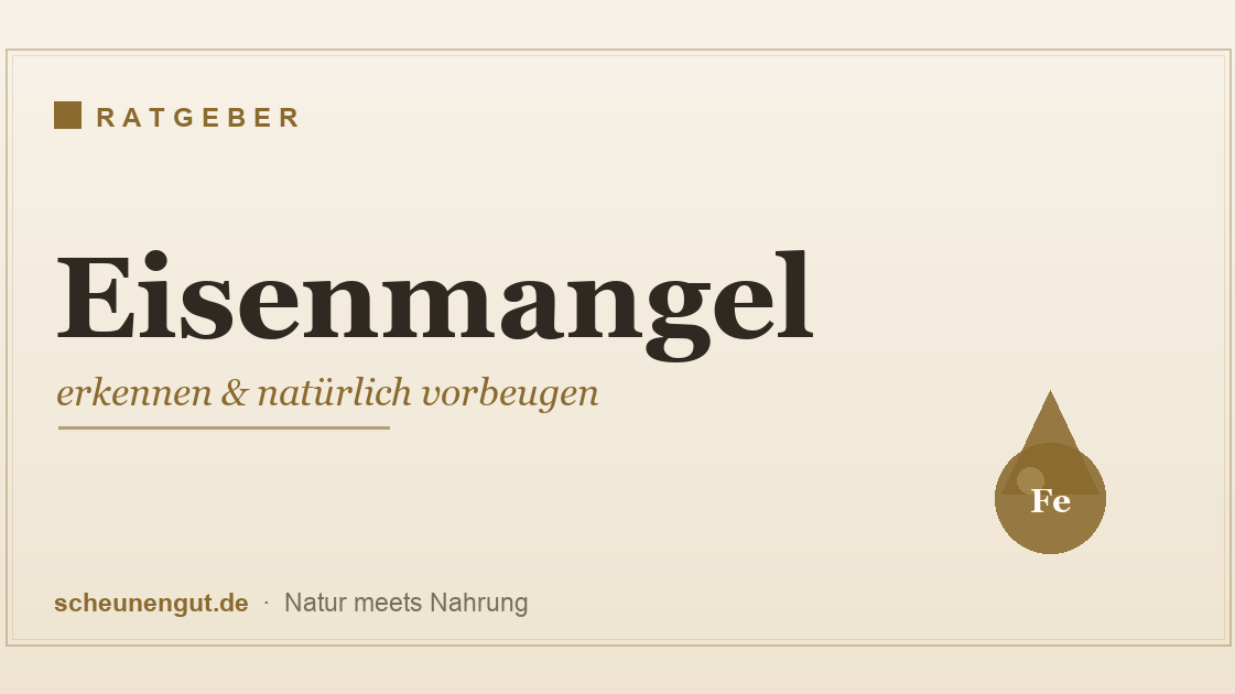 Eisenmangel erkennen und natürlich vorbeugen – Ratgeber