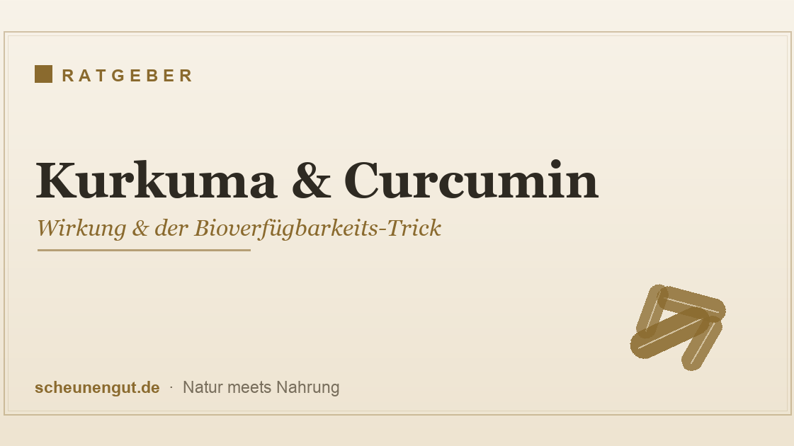 Kurkuma & Curcumin – Wirkung und der Trick mit der Bioverfügbarkeit