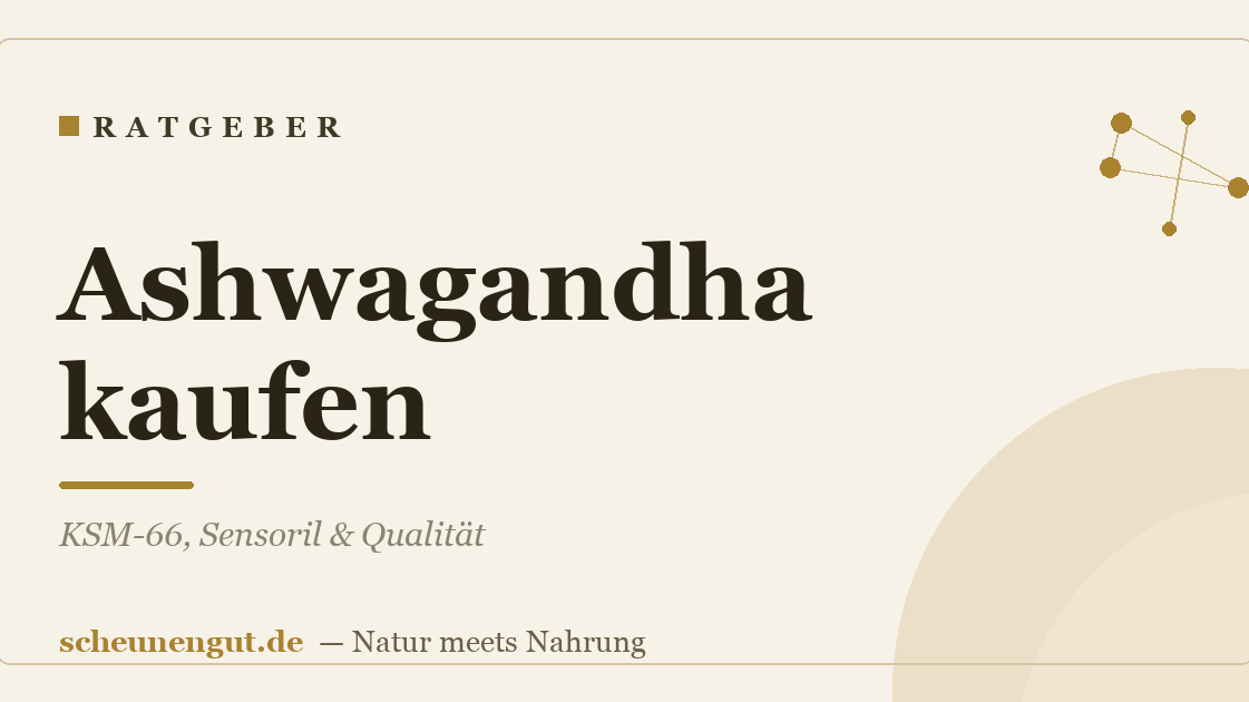 Ashwagandha kaufen: KSM-66, Sensoril & Qualität