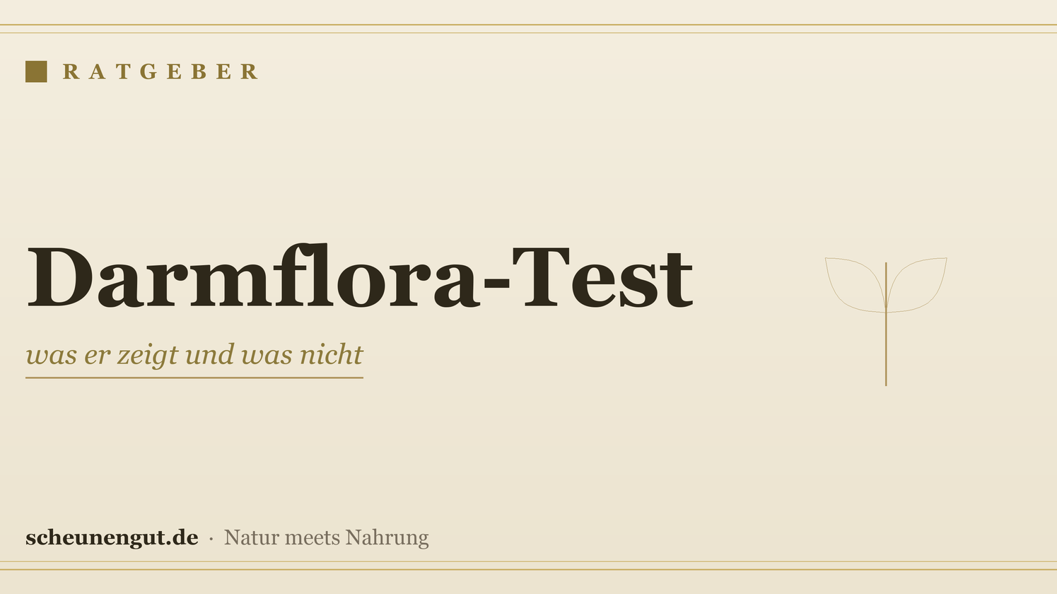 Darmflora-Test: was er zeigt und was nicht