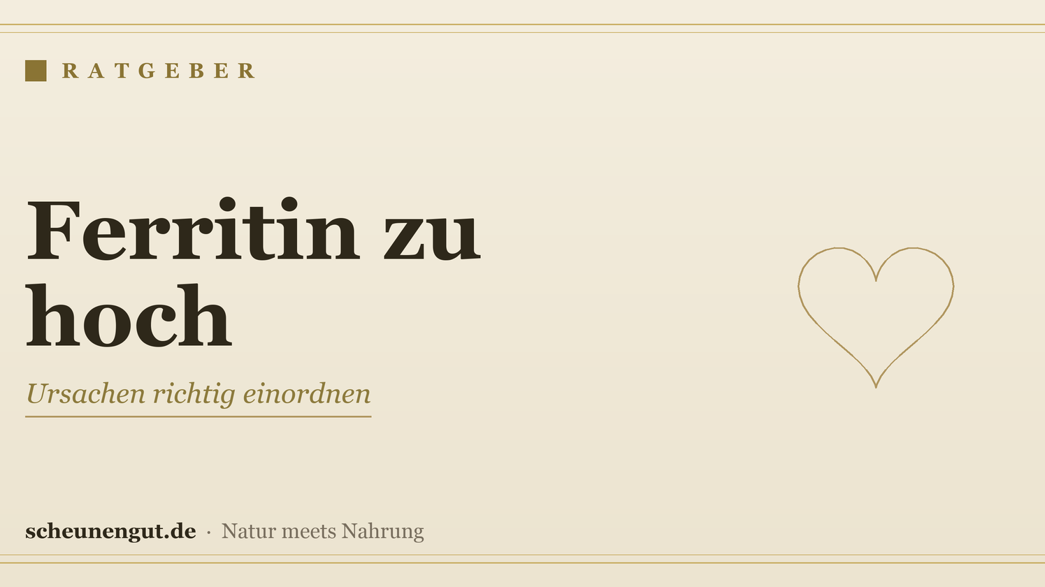 Ferritin zu hoch: Ursachen richtig einordnen