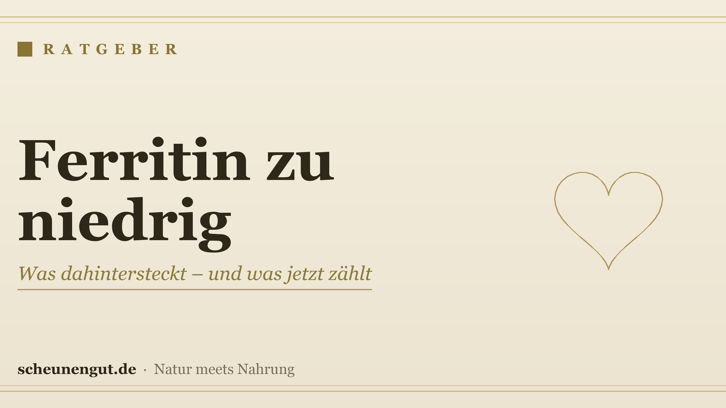 Ferritin zu niedrig: Was dahintersteckt – und was jetzt zählt